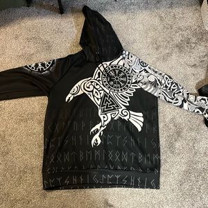 Norse Runes sweatshirt (Hugin and Mugin Ravens